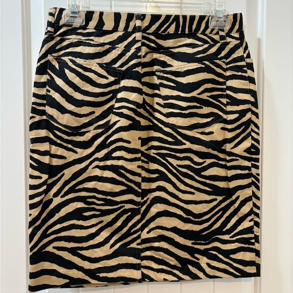 Lauren Ralph Lauren Zebra Stripes Pencil Mini Skirt Size 8 - Picture 2 of 3